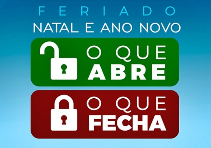 ATENÇÃO! FUNCIONAMENTO DA PREFEITURA E AUTARQUIAS NOS FERIADOS DE NATAL E ANO NOVO