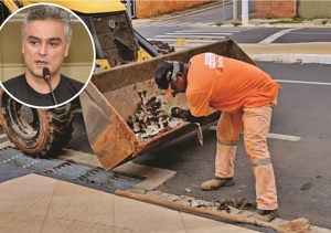 SOB O COMANDO DE THIAGO MALAGOLI, SEASPA TRABALHA NA LIMPEZA DA AVENIDA DO CATIGUÁ DURANTE O FERIADO