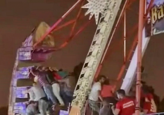 OITO PESSOAS FICAM FERIDAS APÓS PANE DE BRINQUEDO NA EXPOMONTE