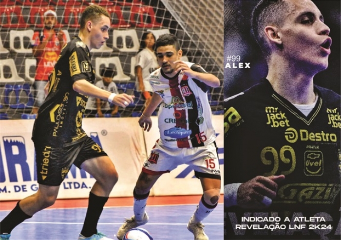 PATROCINENSE É UM DOS INDICADOS COMO ‘REVELAÇÃO’ DA LIGA NACIONAL DE FUTSAL 2024