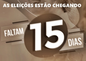 FALTAM 15 DIAS PARA AS ELEIÇÕES MUNICIPAIS