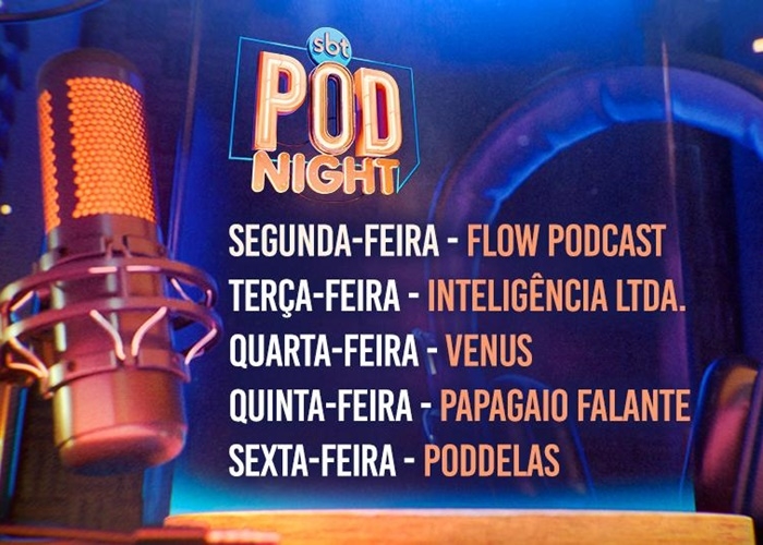 COM FLOW, SBT ESTREOU GRADE DE PODCASTS NA TV ABERTA