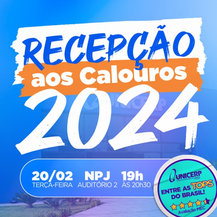 UNICERP FAZ EVENTO ESPECIAL PARA RECEPCIONAR CALOUROS!