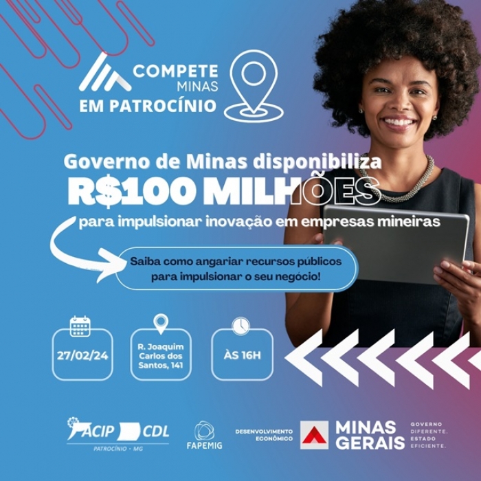 EM CARAVANA PELO ESTADO, GOVERNO DE MG REALIZA PALESTRAS PARA DIVULGAR RODADA DO PROGRAMA COMPETE MINAS