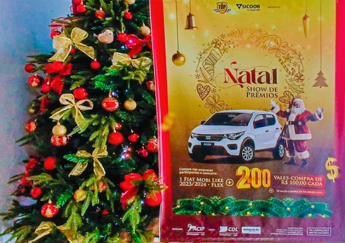 RETA FINAL DA CAMPANHA NATAL 2023 - SHOW DE PRÊMIOS: ACIP/CDL REALIZAM IMPORTANTES EVENTOS