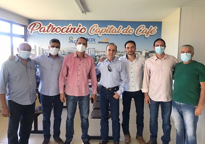 LIDERANÇAS RECEBEM HENRIQUE PRATA, PRESIDENTE DO HOSPITAL DO AMOR DE BARRETOS