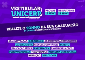 UNICERP COM INSCRIÇÕES ABERTAS PARA O PROCESSO SELETIVO 2024